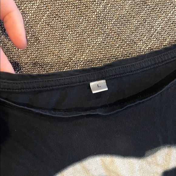 Black Coffee Graphic Scoop Neck Women's Top - Picture 2 of 6